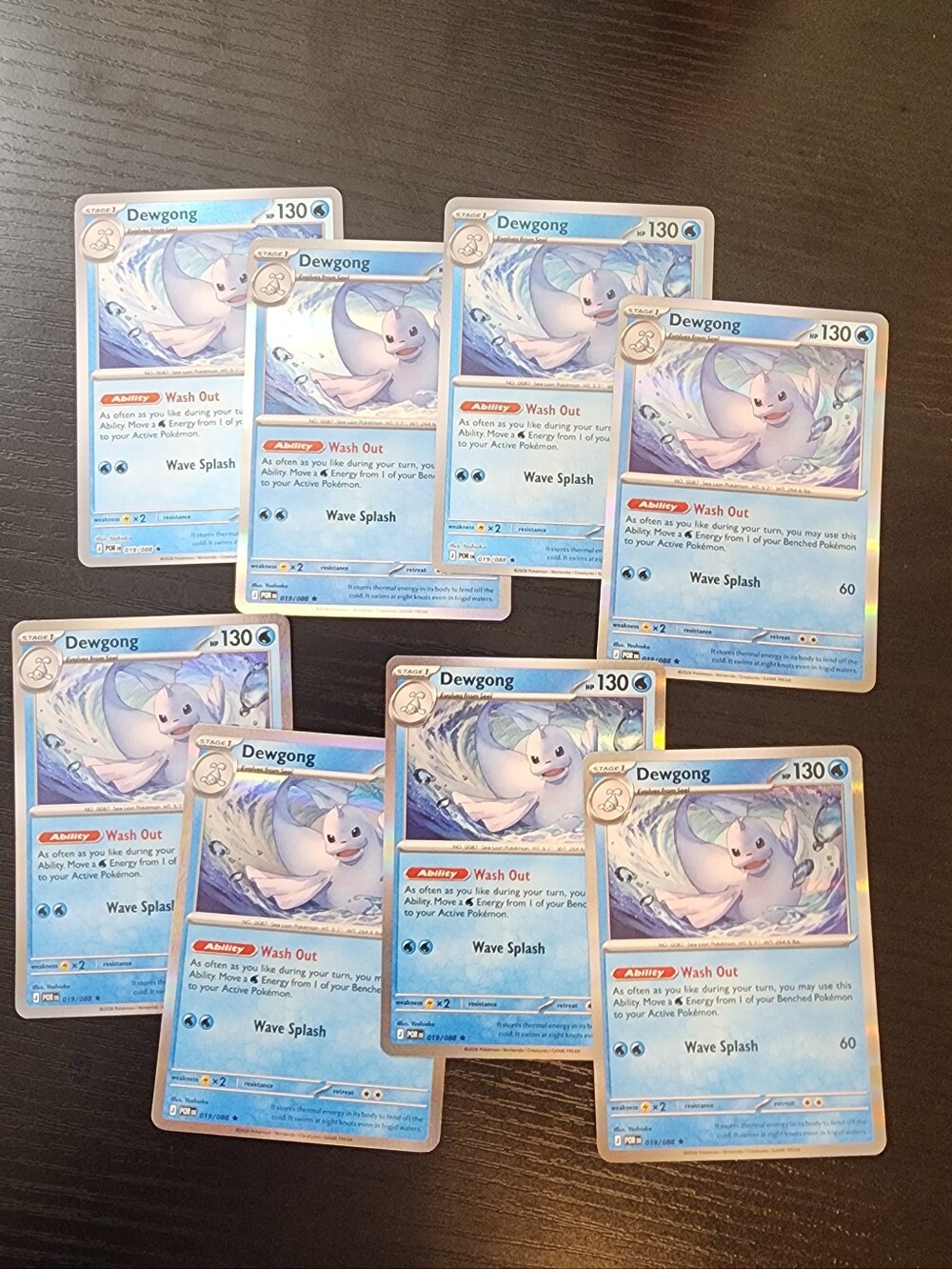 Pokemon Dewgong Set Of Same Card